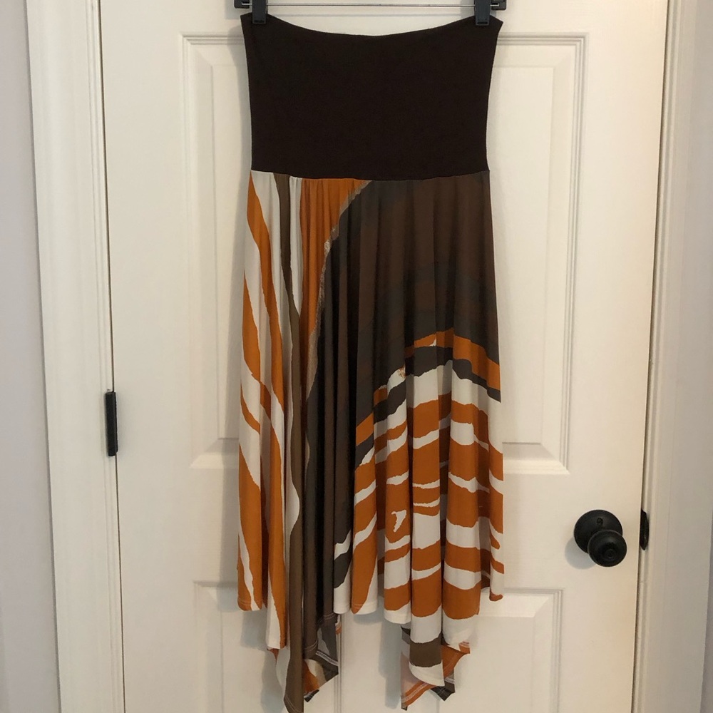 Lapis Multicolor Strapless Dress